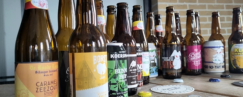 Een prachtig stel West-Friese bieren voor een 100% West-Friese bierproeverij