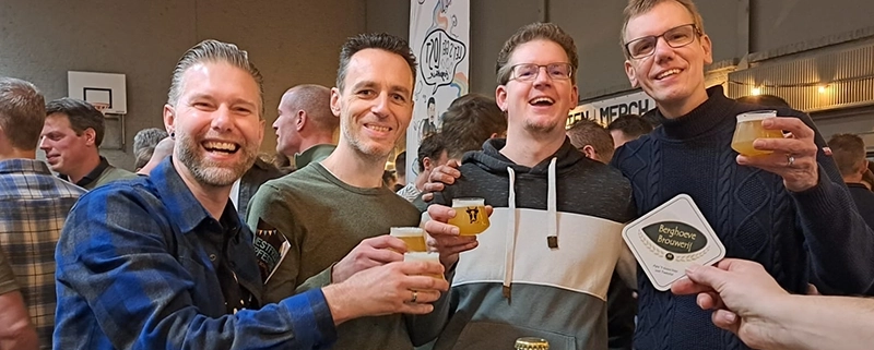 Mijn vrienden en ik op het Westfries Bierfestival 2025