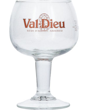 Het abdijbier-glas van Val-Dieu
