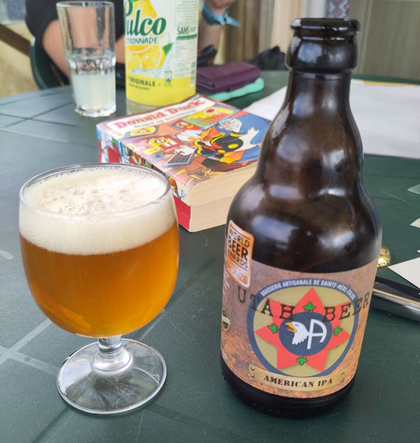 De Utah Beer American IPA van Brasserie Artisanale de Sainte-Mère-Eglise