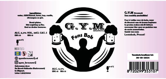 G.Y.M. brouwerij Fons Bok