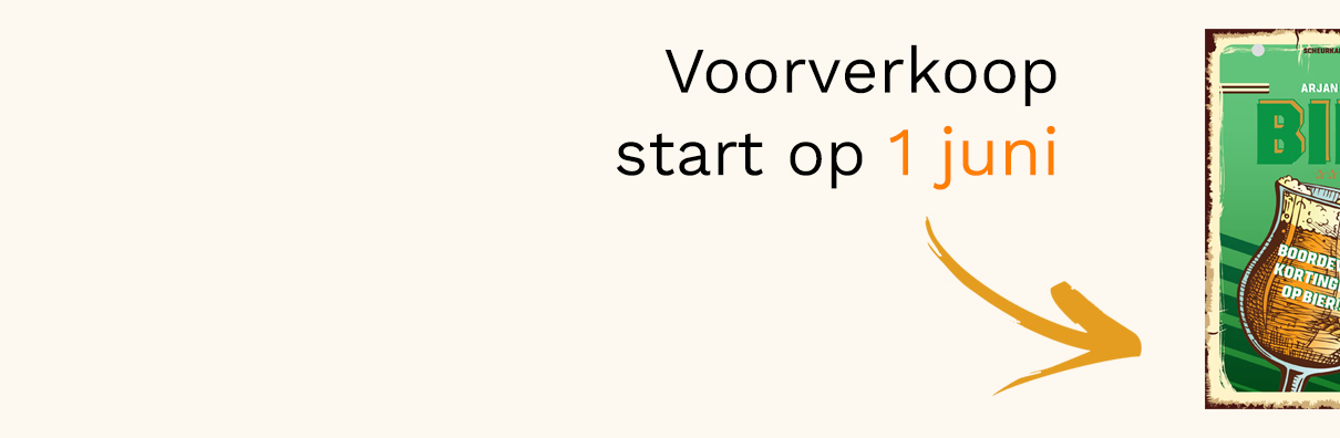 De voorverkoop van de Bier Scheurkalender 2027 begint op 1 juni!