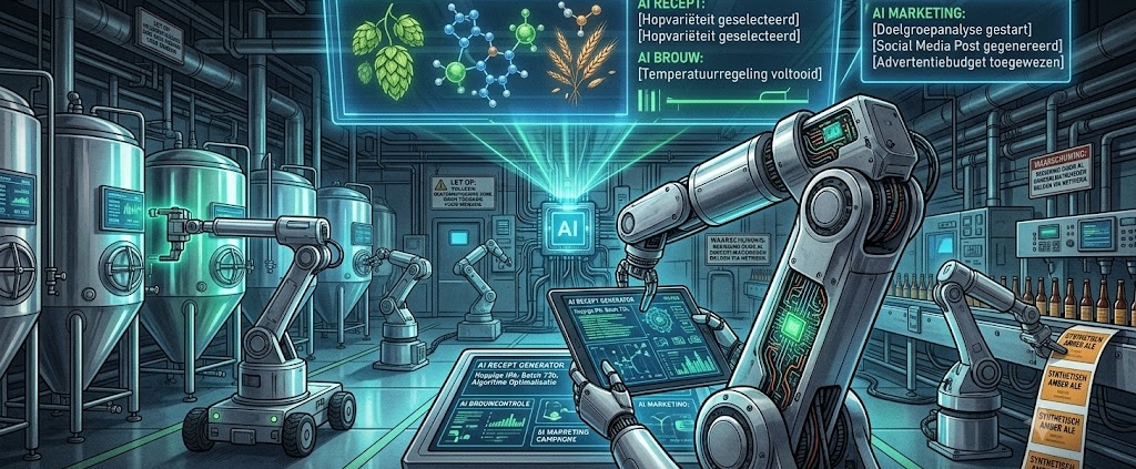 Bier & AI: hoever laten we het komen? Totdat robots de brouwerij bestieren?
