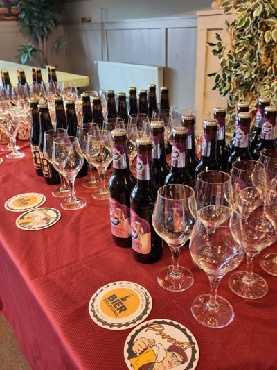 Mooie bieren op een bierproeverij op maat in Middenbeemster